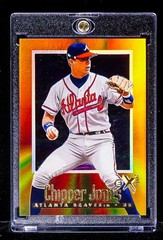 Chipper Jones RARE E-X 2000 HOLO FOIL INVESTMENT CARD ATLANTA BRAVES HOF