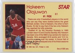 1993 Star Nova /500 Hakeem Olajuwon #61 HOF 3c7