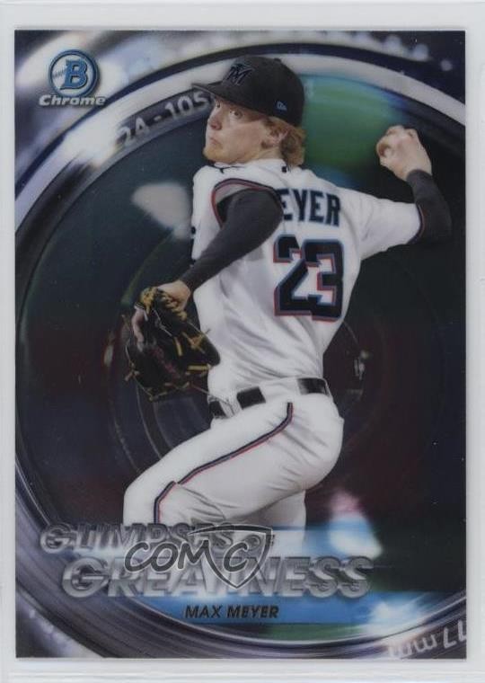 2020 Bowman Draft Glimpses of Greatness Max Meyer #GOG-MM 0nr3