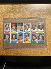 1974 Topps Stamps 12 Stamp Panel Dave Parker RC Bill Buckner Paul Splittorff
