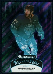 2021-22 Upper Deck Parkhurst Ice In Their Veins Connor McDavid #IV-1 Oilers