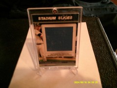 SALE THURMAN MUNSON topps Yankee Stadium Slices Dugout Bench Relic 59/89