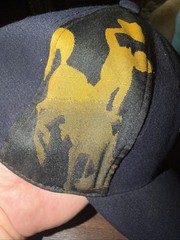 Wyoming Cowboys NCAA Top of the World Hat Black Gold L/XLOne Fit Embroidered Cap