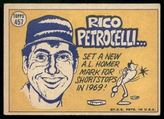 1970 Topps Rico Petrocelli Boston Red Sox #457