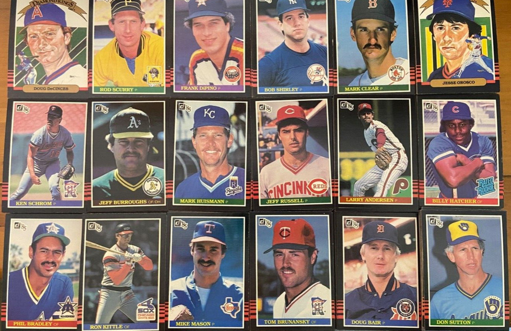 UP TO 80% OFF 1985 DONRUSS BASEBALL CARDS #1-653 YOU PICK – SEE DESCRIPTION