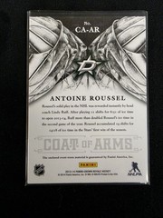 2013-14 Panini Crown Royale Antoine Roussel Stars Coat of Arms CA-AR RC Relic