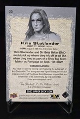 2022 Upper Deck AEW – Kris Statlander #35 Dynamite Auto /5