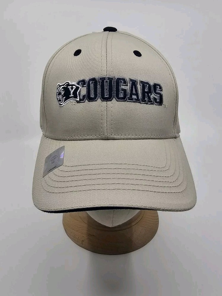 BYU Cougars White Blue Cap Adjustable Strap Hat