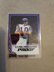 2024 Leaf Collective Fran Tarkenton 1/1 Pre-Production Proof PURPLE COLOR MATCH!