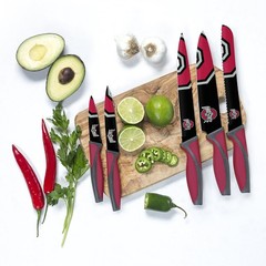The Sports Vault NCAA Ohio State Buckeyes 5-Piece Kitchen Knife Set