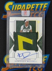 2025 Panini WNBA Dominique Malonga /25 National Treasures Rookie Patch Auto RPA