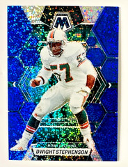 2023 Panini Mosaic Dwight Stephenson BLUE Sparkle Prizm Card SP #/96 Dolphins!