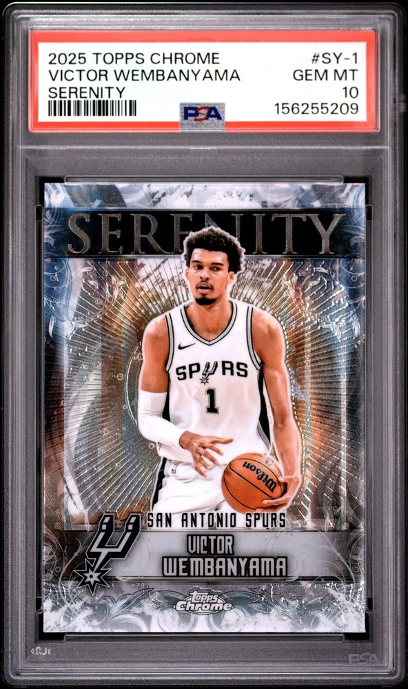 2025-26 Topps Chrome SY-1 Victor Wembanyama Serenity PSA 10 156255209