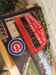 Huge Chicago Cubs MLB Wool Blend Felt Pennant 17”x40” Wrigley Field