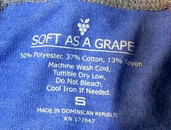 Soft As A Grape Kansas City Royals Womens T-Shirt Blue Long Sleeve Size S