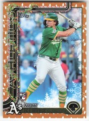 2025 Topps Holiday Nick Kurtz #H40 Athletics NM