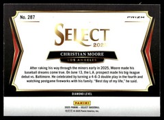 2025 Panini Select #287 Christian Moore Cracked Ice Prizms
