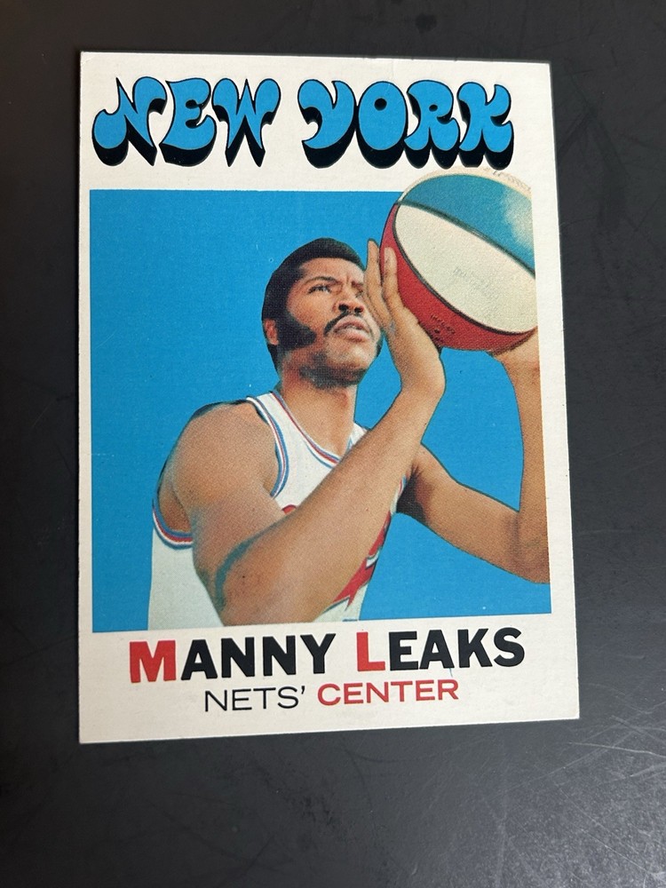 1971-72 Topps Basketball #217 Manny Leaks EX+ New York Nets Niagara ABA Rookie