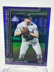 2025 Topps Pro Debut Chrome Luke Adams Purple Refractor RC Timber Rattlers