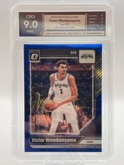 Victor Wembanyama Blue Velocity Prizm – 2024-25 Panini Donruss Optic #45 C3G 9