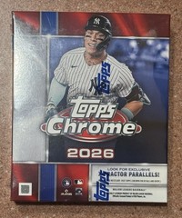 2026 Topps Chrome Baseball Mega Box Factory Sealed In Hand