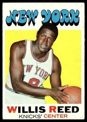 1971-72 Topps Basketball Card Willis Reed New York Knicks #30 EX+