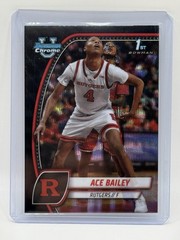 2024-25 Bowman University Chrome – Ace Bailey #1 Black Wave Refractor (RC)