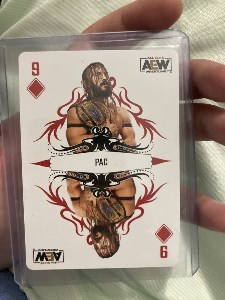 2023 Upper Deck AEW – PAC – Playing Card – 9 Of Diamonds