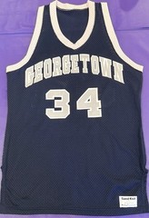 Authentic Sand Knit Georgetown Hoyas #34 Reggie Williams 84 NCAA Champs Jersey L