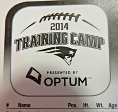 PATRIOTS TRAINING CAMP ROSTER SHEET 14/18/19 – LAST BRADY/GRONK PRESEASON CAMPS