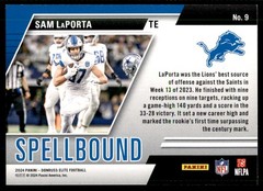 2024 Donruss Elite #9 Sam LaPorta Spellbound Pink