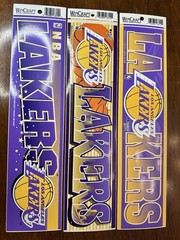 3 Vintage WinCraft Los Angeles Lakers Bumper Sticker – NBA Sports Memorabilia!