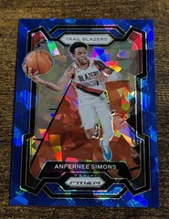 2023-24Panini Prizm Cracked Blue Ice #106 Anfernee Simons /125 Rare SSP