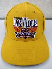 Vintage Rocks Hat Las Vegas 400 1998 Athletic Strap Back Flag Dice Flames