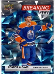 2024-25 Upper Deck Series 1 Connor McDavid Breaking News Card # BN25