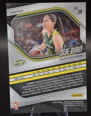 2025 Panini Prizm WNBA Sue Bird #38 Blue Pulsar Prizm 003/199 Seattle Storm