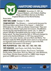 1990-91 Pro Set #572 Hartford Whalers Logo