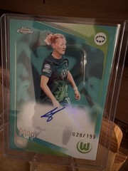 2025-26 Topps Chrome UEFA Women&rsquo;s UWCL ALEXANDRA POPP Pink Refractor Auto /199