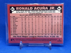2021 Topps Chrome Ronald Acuña Jr. 1986 35th Anniversary #86BC-3 Atlanta Braves