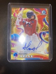 2025 Bowman Chrome Franklin Arias Melt Mashers Auto Gold Mini Diamonds #/50