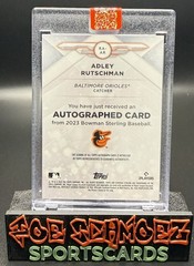 2023 Bowman Sterling Adley Rutschman Rose Gold /15 Rookie Auto #RA-AR Orioles