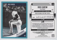 2018 Donruss Variations Teal Border /199 Rod Carew (Black & White) #123 HOF 0o9