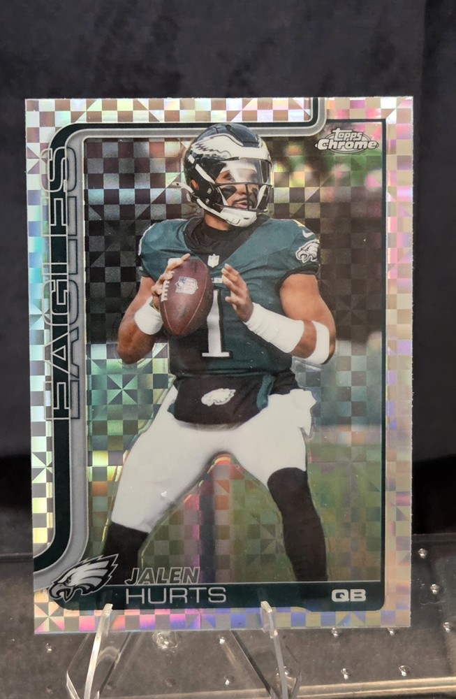 2025 Topps Chrome Football Xfractor Jalen Hurts #247 Eagles