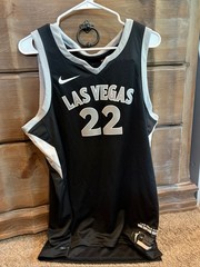 New Nike WNBA Las Vegas Aces Wilson #22 Women&rsquo;s XXL Black/Gray Dri-FIT Jersey