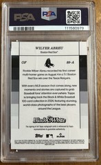 2024 Topps Black & White Wilyer Abreu Purple Auto /25 PSA 10