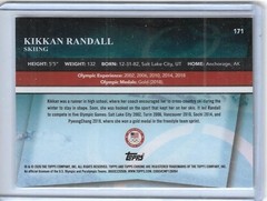 2026 TOPPS OLYMPIC CHROME KIKKAN RANDALL « USA FLAG » CARD #171 ~ /76 USA SKIING