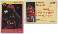 1993 Star Nova /500 Hakeem Olajuwon #55 HOF 3c7