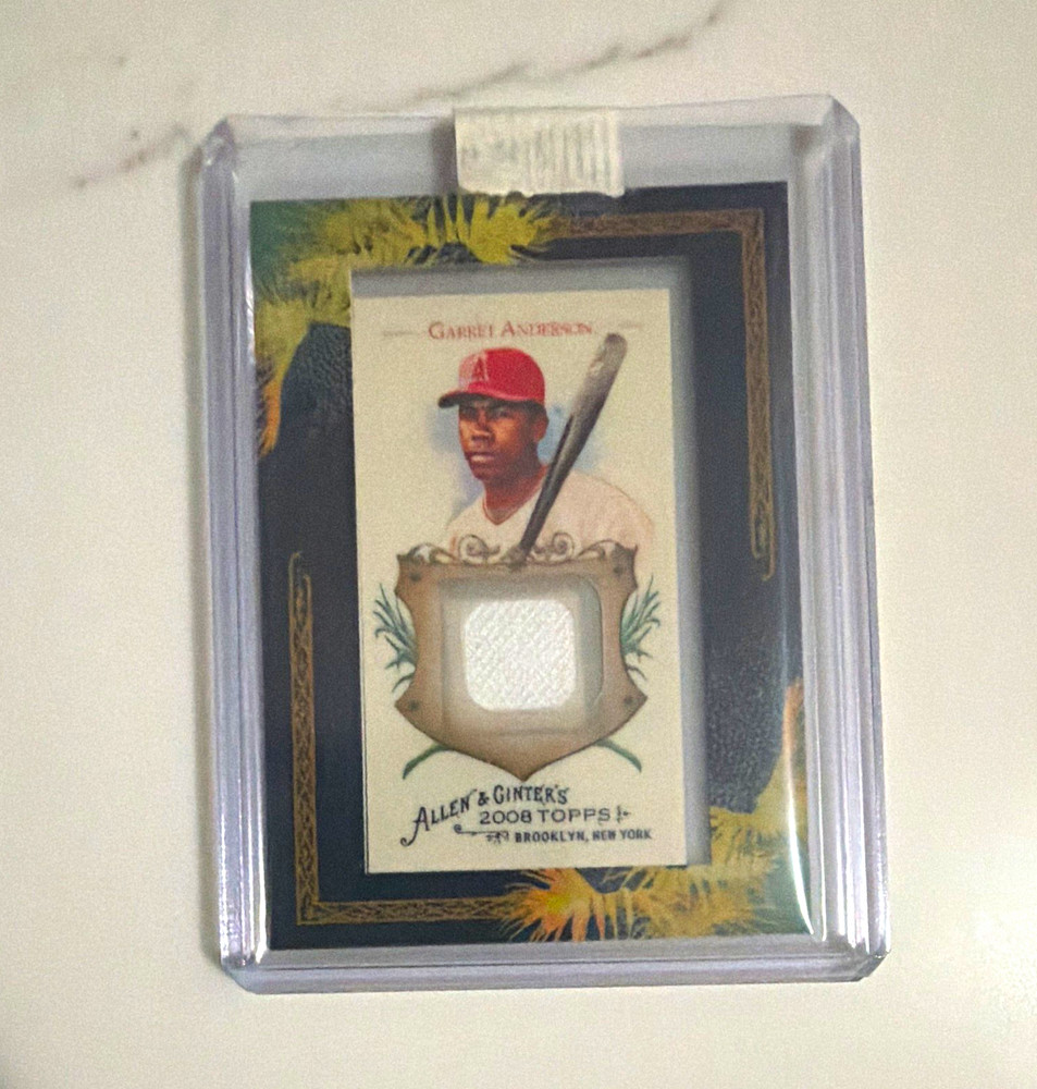 Topps 2008 Allen & Ginter&rsquo;s World&rsquo;s Champions Garret Anderson Relic AGR-GA
