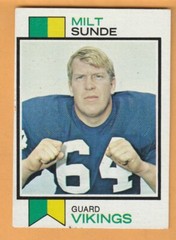 Milt Sunde Minnesota Vikings 1973 Topps #452 Golden Gophers Bloomington