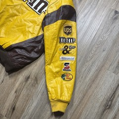 Nascar Jacket Mens L Yellow M&M Elliot Sadler JH Design Jeff Hamilton Chase